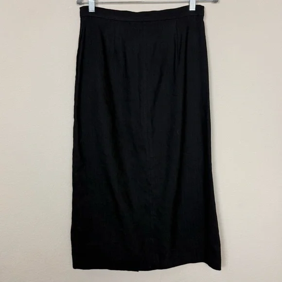 Aritzia Wilfred Charrière Button Front Linen Blend‎ Blaxn Midi Skirt - Picture 10 of 15